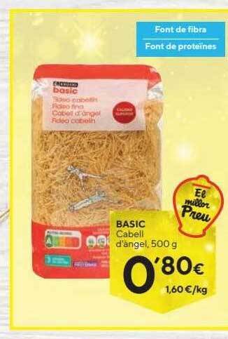 Caprabo Basic cabell d'angel oferta
