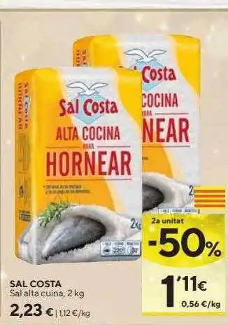 Caprabo 2a unitat -50% sal costa sal alta oferta
