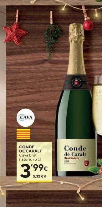 Caprabo Conde de caralt cava brut nature oferta