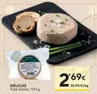 Caprabo Delicas paté d'ànec oferta