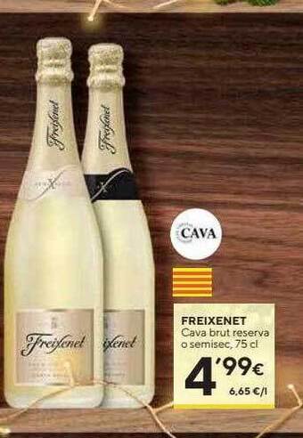 Caprabo Freixenet cava brut reserva o semisec oferta