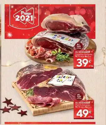 Caprabo El hozador espatla d'engreix 50% raça ibérica el hozador pernil d'engreix 50% raça de ibérica oferta