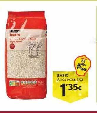 Caprabo Basic arròs extra oferta