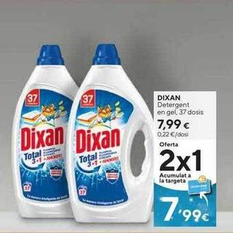 Caprabo Dixan detergent en gel oferta