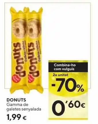 Caprabo 2a unitat -70% donuts gamma de galetes senyalada oferta