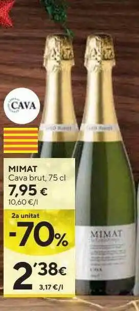 Caprabo 2a unitat -70% mimat cava brut oferta