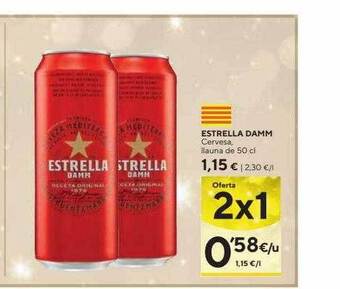 Caprabo Estrella damm cervesa oferta