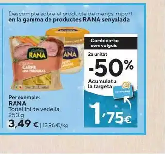 Caprabo Rana tortellini de vedella oferta