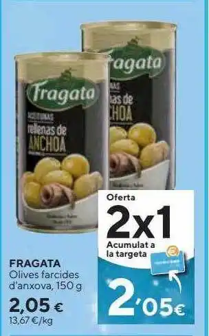 Caprabo Fragata olives farcides d'anxova oferta