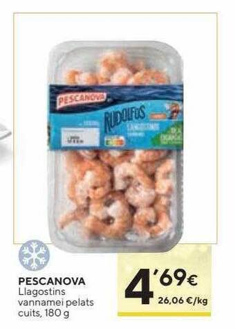 Caprabo Pescanova llagostins vannamei pelats cuits oferta