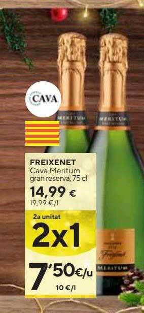 Caprabo Freixenet cava meritum gran reserva oferta