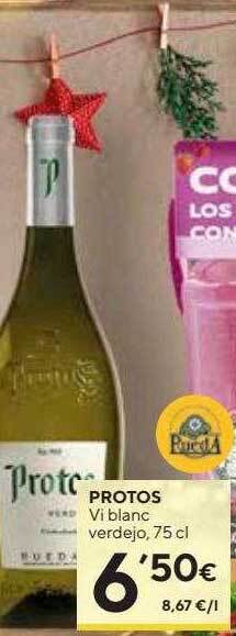 Caprabo Protos vi blanc verdejo oferta