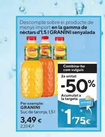 Caprabo Granini suc de taronja oferta