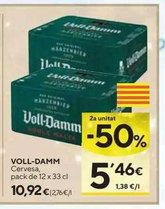 Caprabo 2a unitat -50% voll-damm cervesa oferta