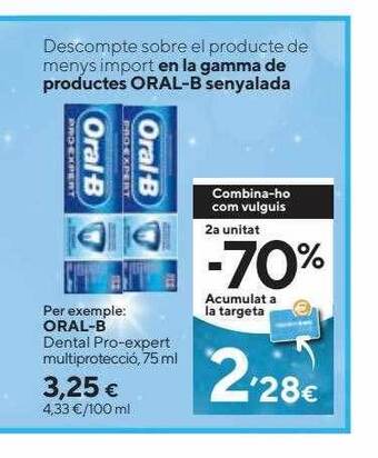 Caprabo Oral-b dental pro-expert multiprotecció oferta