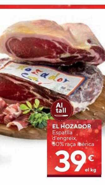 Caprabo El hozador espatlla d'engreix 50% raça ibèrica oferta