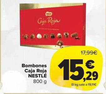 Carrefour Market Bombones caja roja nestlé oferta