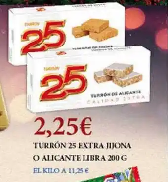 Claudio Turrón 25 extra jijona o alicante libra oferta
