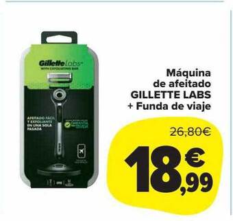 Carrefour Market Máquina de afeitado gillette labs + funda de viaje oferta