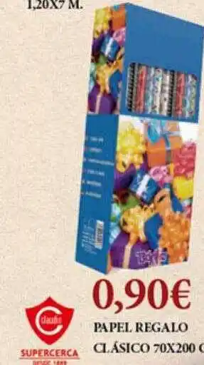 Claudio Papel regalo clasico supercerca oferta