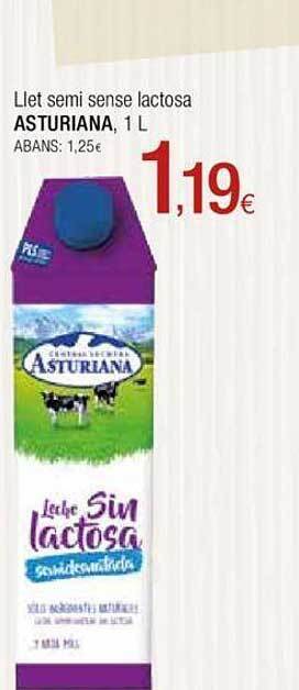 Condis Llet semi sense lactosa asturiana oferta