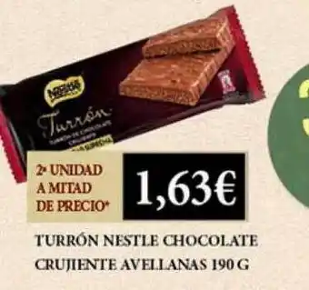 Claudio Turrón nestlé chocolate crujiente avellanas oferta