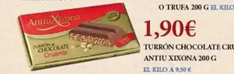 Claudio Turrón chocolate crujiente antiu xixona oferta