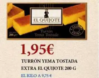 Claudio Turrón yema tostada extra el quijote oferta