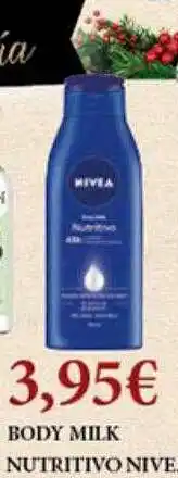 Claudio Body milk nutritivo nivea oferta