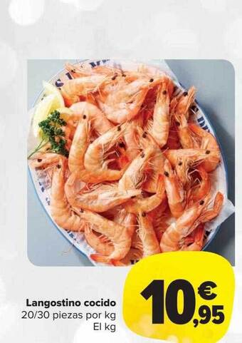 Carrefour Market Langostino cocido 20-30 piezas por kg el kg oferta