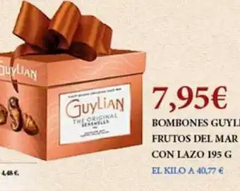 Claudio Bombones guylian frutos del mar con lazo oferta