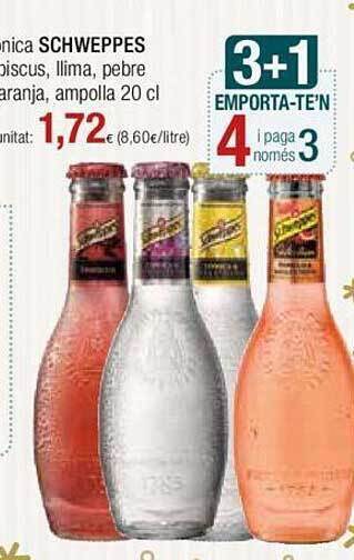 Condis Tonica schweppes oferta