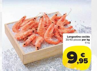 Carrefour Market Langostino cocido 30-40 piezas por kg el kg oferta