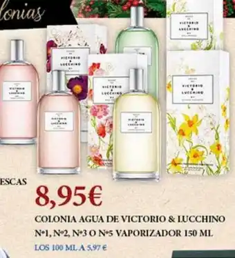 Claudio Colonia agua de victorino & lucchino n°1 n°2 n°3 o n°5 vaporizador oferta
