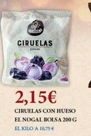 Claudio Ciruelas con hueso el nogal oferta