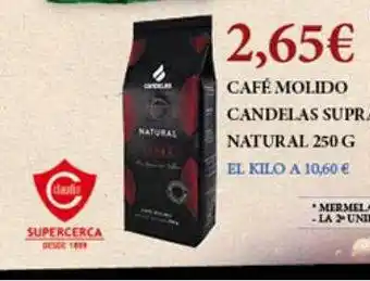 Claudio Café molido candelas supra natural oferta