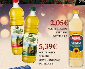 Claudio Aceite girasol abrilsol aceite oliva giralda suave o intenso oferta