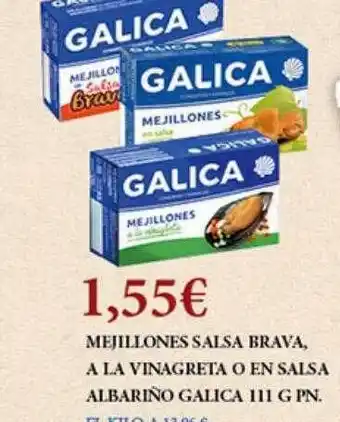 Claudio Mejillones salsa brava a la vinagreta o en salsa albariño galicia oferta