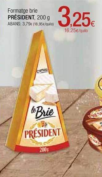 Condis Formatge brie président oferta