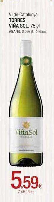 Condis Vi de catalunya torres viña sol oferta