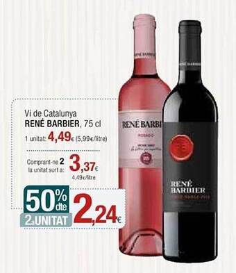 Condis 50% dte 2a unitat vi de catalunya rené barbier oferta