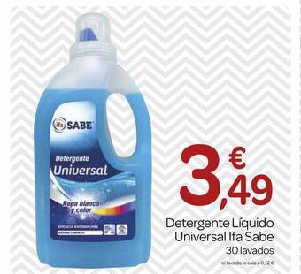 Supermercados El Jamón Detergente líquido universal ifa sabe oferta
