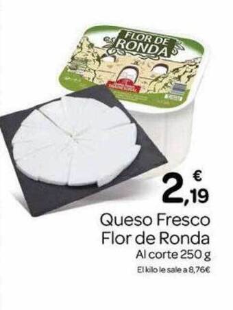 Supermercados El Jamón Queso fresco flor de ronda oferta