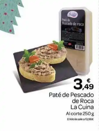Supermercados El Jamón Paté de pescado le roca la cuina oferta