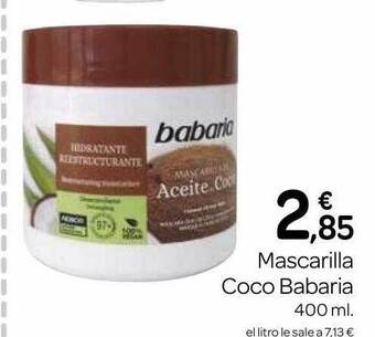 Supermercados El Jamón Mascarilla coco babaria oferta