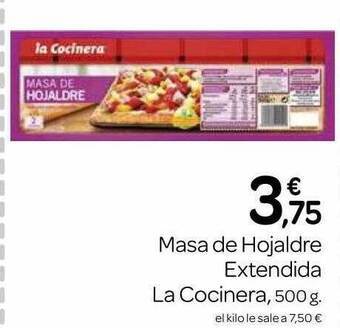 Supermercados El Jamón Masa de hojaldre extendida la cocinera oferta