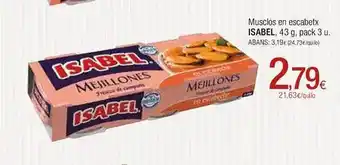 Condis Musclos de escabetx isabel oferta