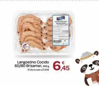 Supermercados El Jamón Langostino cocido 60 80 brisamar oferta