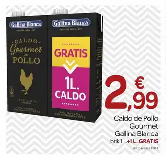 Supermercados El Jamón Caldo de pollo gourmet gallina blanca oferta