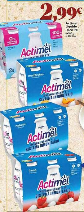 Gadis Actimel liquido danone oferta